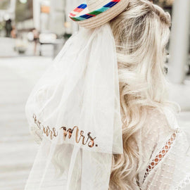 Sombrero with Detachable Future Mrs. Veil